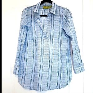 Rock Flower Paper Lightweight Blouse 100% cotton (Medium)